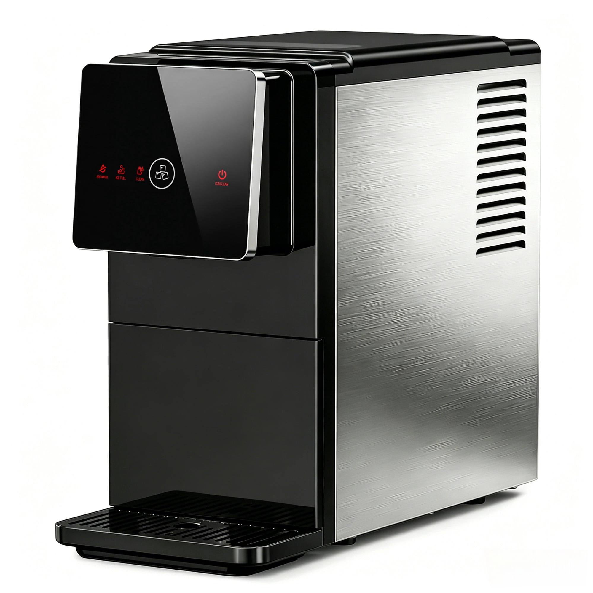 Simzlife Countertop Nugget Ice Maker - 33lbs/24h Chewable Sonic Pellet Ice Machine, 1.8L Removable Tank, Auto Self-Cleaning & Smart Measured Dispensing for Home, Office, Party