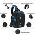 thumbnail image 3 of Mochila bandolera NICGID de nailon para computadora portátil de 13.3 pulgadas, 3 of 7