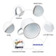 thumbnail image 3 of Tazas de café MAIKESUB esmaltadas blancas de 12 onzas con borde plateado, 4 unidades, 3 of 8