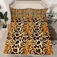 thumbnail image 2 of Castle Fairy Vintage Cheetah Print Full Size Sheets,Abstract Leopard Print Bed Sheets, 2 of 7