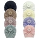thumbnail image 5 of Soft Baby Turban Hat Donut Knot Newborn Baby Girls Hats Solid Color Kids Cap Beanies Autumn Winter Children Caps Bonnet, 5 of 5