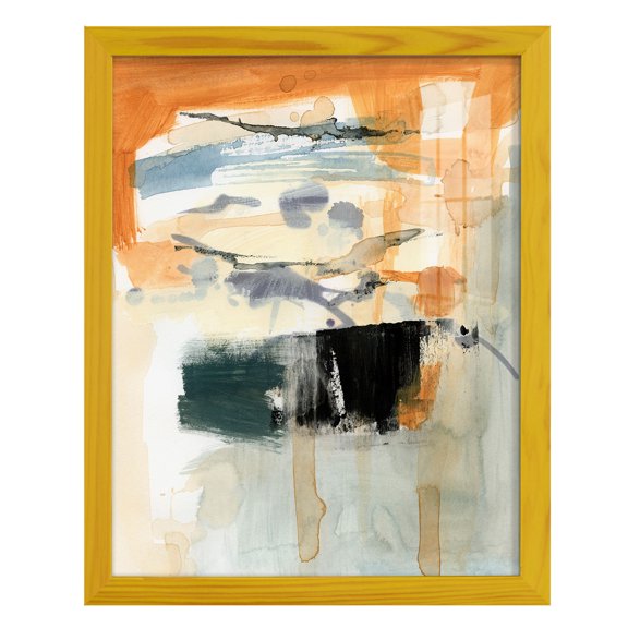 Seria I - Framed Print w/glass - Sunflower Yellow