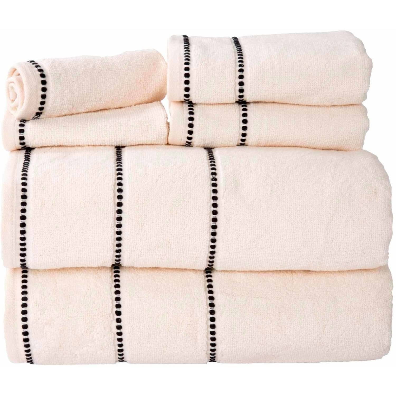 Somerset Home Quick Dry 100 Cotton Zero Twist 6Piece Towel Set