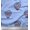 Light Lavender Blue, variant on Soimoi Cotton Voile Fabric Leaves & Floral Block Printed Craft Fabric by The Yard 42 Inch Wide