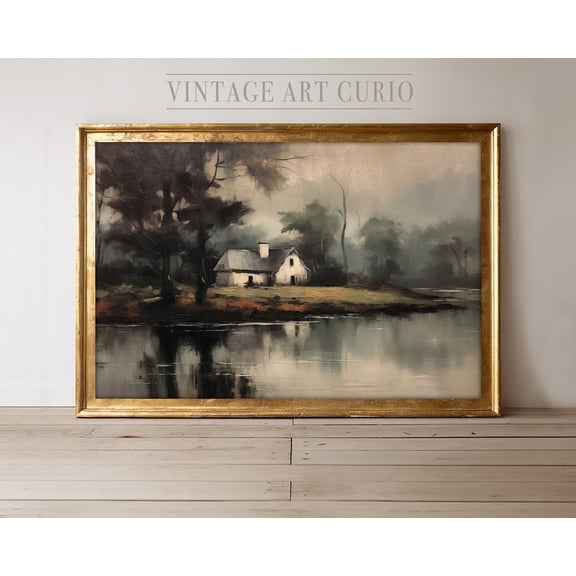Vintage Landscape Art, Wall Decor For Antique Style, Moody, Vintage Home Decor UNFRAMED Poster, Wall Art for Decor, Present, 8x12