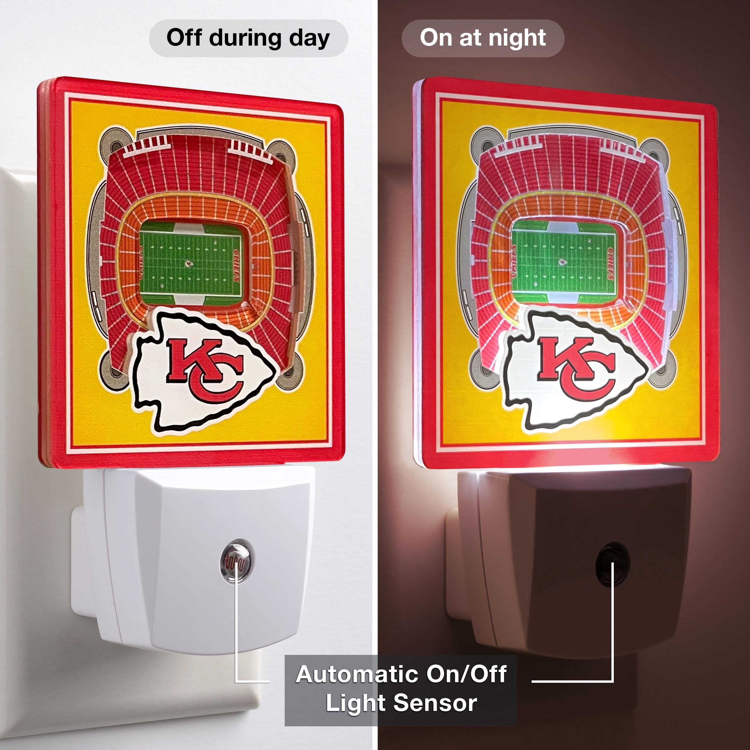 YouTheFan NFL Kansas City Chiefs StadiumView Nite Light
