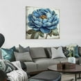 thumbnail image 4 of Blue Flower Canvas Wall Art Flower Blossoming for Bathroom Wall Art Picture Print Wall Painting Modern Artwork Wall for Bedroom Living Room Office Home, 4 of 5