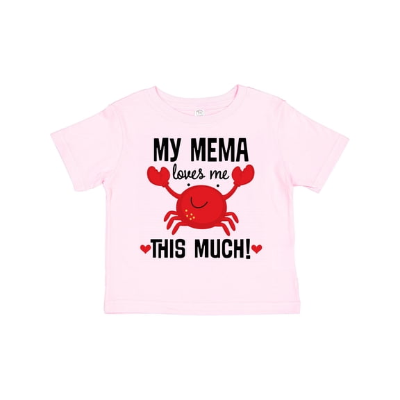 Inktastic My Mema Loves Me Grandson Boys or Girls Toddler T-Shirt