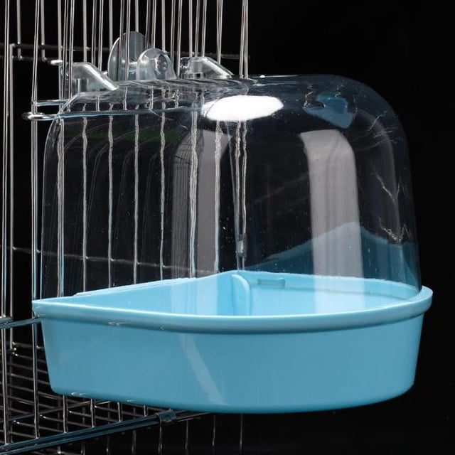 Parrot Bath Box Bathtub Bird Bather Bathing Utensils New O3