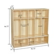 thumbnail image 2 of Contender 5-Section Coat Locker with Bench & Cubby Storage for Kids, Backpack Organizer with Cubbies Storage for Daycare, Preschool, Kindergarten, 2 of 7