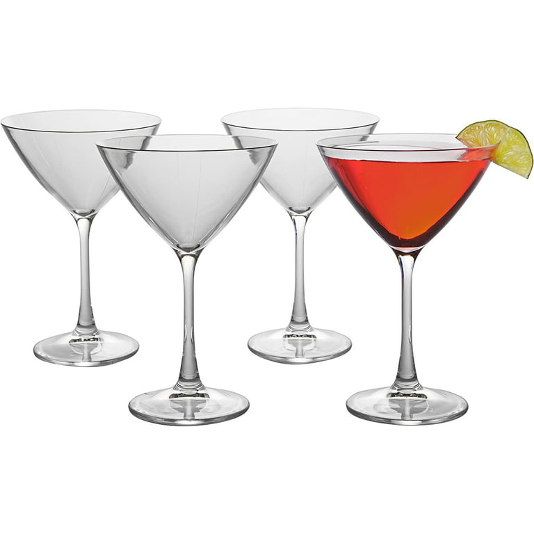 Oggi Stainless Steel Martini Glasses - 8oz, Set of 2 -  Unbreakable Martini Glasses, Ideal Outdoor Martini Glasses for Boating, RV,  Parties, Stylish Cocktail Glasses & Martini Glass Gift Set