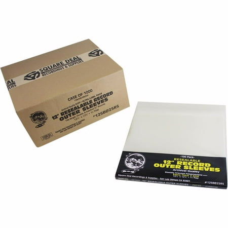 (1000) 12 Vinyl Record Outer Sleeves Extra Thick Resealable - Super Clear  Archival Quality - Premium 2.5 mil Thick - #12SB025RS price history on PriceWatchPro