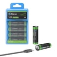 thumbnail image 2 of 4 Baterías Recargables USB Li-Ion Tipo AA 1460 mAh Steren, 2 of 9