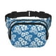 thumbnail image 1 of Fotbe Leaves And Flowers Cangurera Cuadrada con Estampado de Doble Capa, Bolsa de Cintura Ajustable Mini para Hombres y Mujeres, 1 of 9