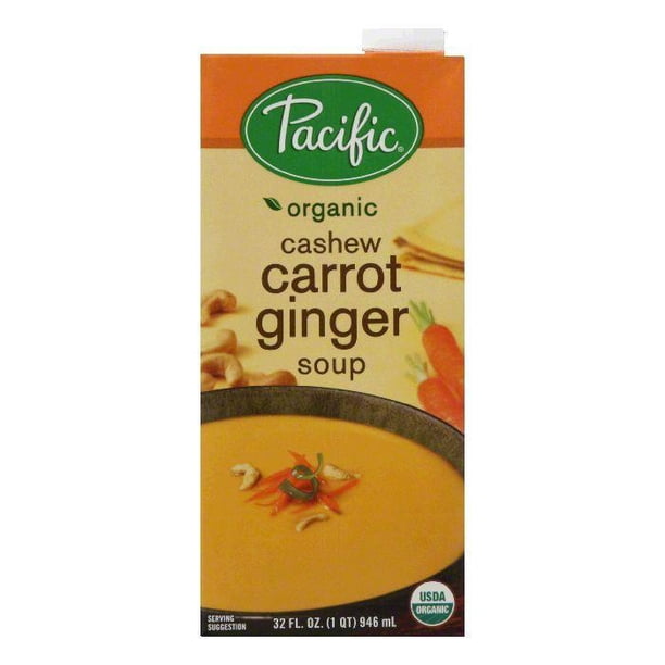 Pacific natural foods natural cashew carrot ginger soup, 32 oz (pack of 12)