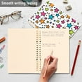 thumbnail image 4 of FORMRS 1-Subject Spiral Notebook 8" x 5" College Ruled 60 Refillable Sheet A5 Hard Cover, 2 Pack, White Stars, 4 of 7
