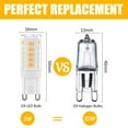 thumbnail image 2 of G9LED-lamporVarmvitt,3W,300LM,3000K,Ersättning30WG9Halogenlampa,FlimmerfriEjDimbarförBelysningsdekor,Krona,10-pack, 2 of 5