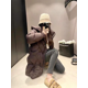 thumbnail image 5 of Chaqueta de plumón de invierno para mujer, parka delgada con capucha, chaqueta de plumón larga y esponjosa, nueva moda 2024, abrigo informal de viento perezoso para mujer, 5 of 5