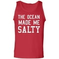 thumbnail image 1 of The Ocean Made Me Salty Adult Tank Top, 1 of 2