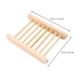 thumbnail image 2 of 6 piezas de jabonera de madera, bandeja escurridora de platos, jabonera de madera para baño, 2 of 6