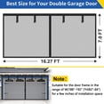 thumbnail image 4 of SURJDE Garage Door Screens 2 Car 16x7Ft Retractable Screen Door Durable Reinforce Fiberglass Door Mesh Screen with Magnetic Closure Heavy Duty Hands Free Garage Door Net, 4 of 7