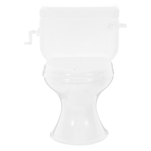 Mini inodoro para casa de muñecas. Mueble de baño en miniatura realista. Modelo de inodoro pequeño para juegos de simulación. Accesorios para mini casas.