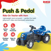 DOLU Ranchero Pedal Tractor - With Horn - Blue