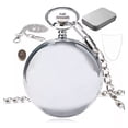 thumbnail image 1 of Reloj De Bolsillo 3027a Tica Leontina Plateado Liso, 1 of 4