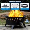 thumbnail image 2 of 22 inch Portable  Fire Pits, Gas Fire Pit Bowl for Outside with Lid & Handle,  Gas Firebowl, Firepit for Camping, Patio, Yard, Garden, 2 of 6