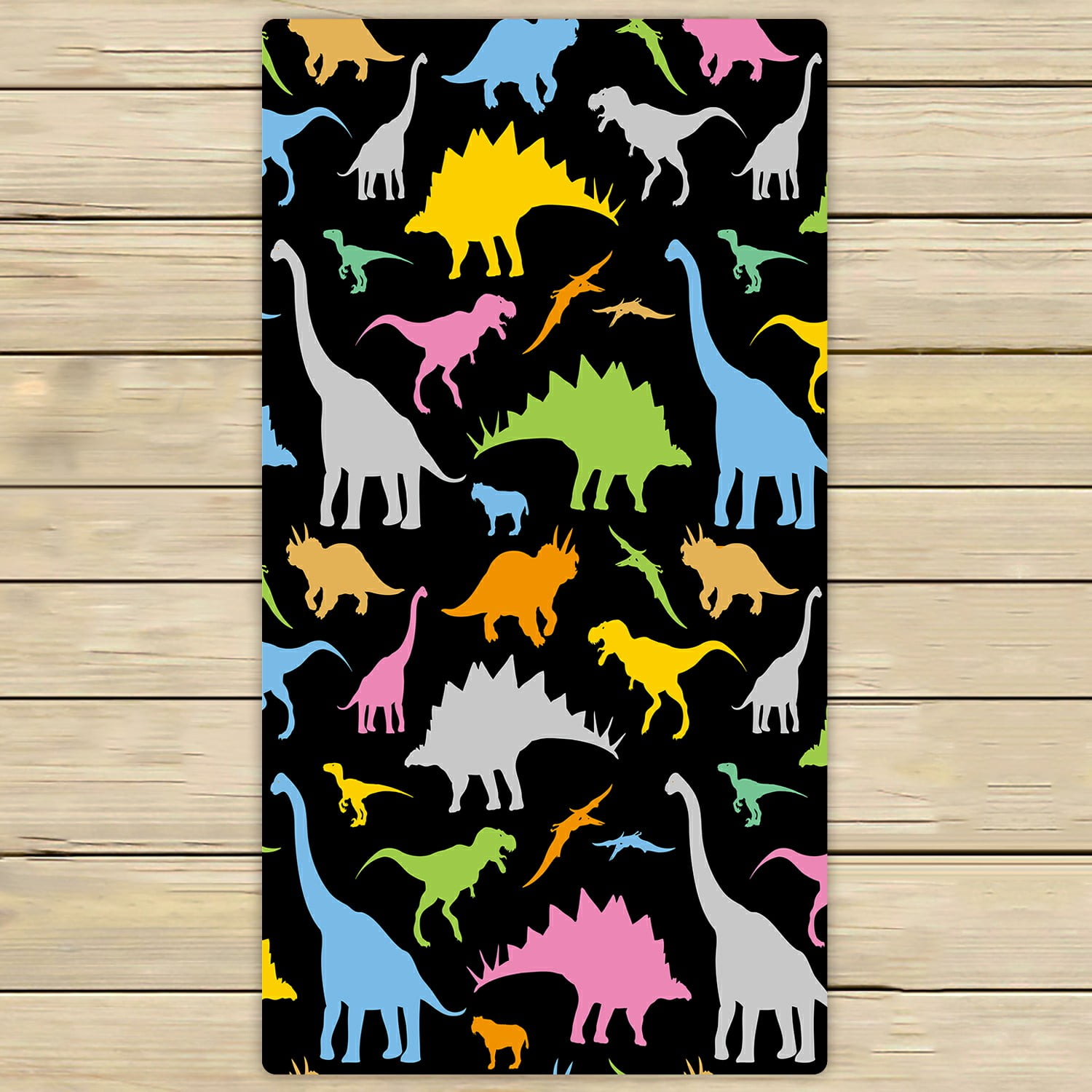 dinosaur bath towel