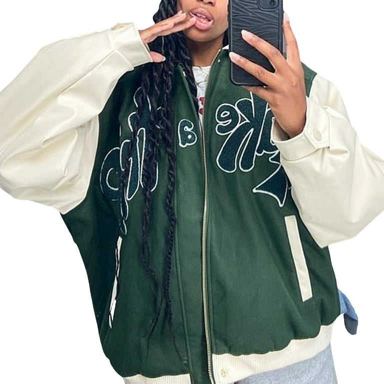 Oversized windbreaker men top