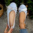thumbnail image 4 of Willtoo Women’s Ballet Flats Round Toe Slip‑on Dress Casual Shoes, Non Slip Daily Work Mary Jane Flats Soft Light‑Weight Flat Footwear, 4 of 5