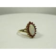 thumbnail image 2 of 3ct Marquise Cut Fire Opal & Ruby 14K Yellow Gold Plated Wedding Engagement Ring - 8, 2 of 5