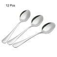 thumbnail image 3 of Uxcell Metal Spoons 6.7" 410 Stainless Steel Spoon for Home Kitchen Restaurant 12 Pack, 3 of 6