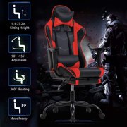 BestOffice Ergonomic Gaming Chair, Lumbar Support, Swivel Rolling for Men, Women(Red)