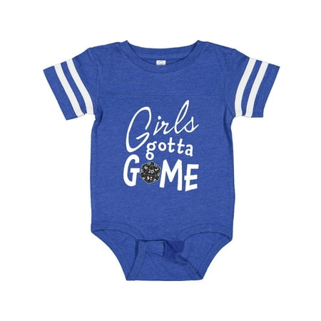 

Inktastic Girls Gotta Game- Twenty Sider Gift Baby Girl Bodysuit