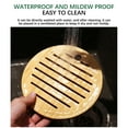 thumbnail image 4 of Tiitstoy 6.6" Bamboo Trivet, Hot Pad Trivet Wooden Heat Resistant Mat for Hot Dishes, Bowls, Plates, Pots and Pans, Tabletop Protection, 4 of 6