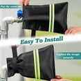 thumbnail image 3 of NOGIS 3 Pack Enlarged Thickened Outdoor Faucet Covers for Winter Freeze Protection, 10”H x 6.3”W Outside Hose Bib Covers, Waterproof Insulated Spigot Covers, Reusable Water Faucet Socks (Green), 3 of 7