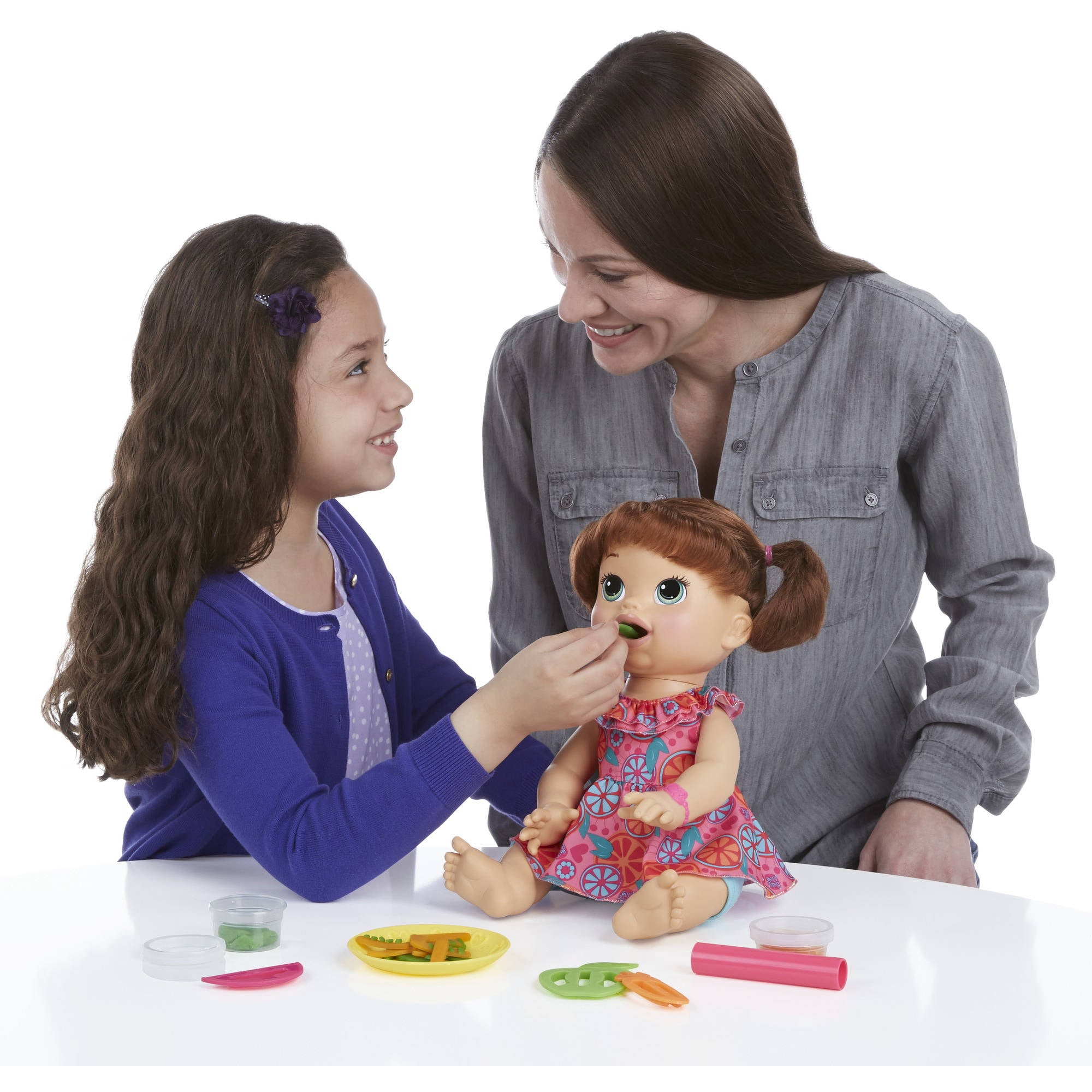 baby alive snackin sara brunette