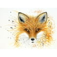 thumbnail image 2 of Wickstrom, Martin 24x19 White Modern Wood Framed Museum Art Print Titled - Fox Fire, 2 of 4