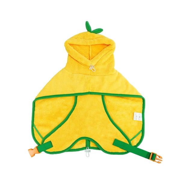 Toalla de baño para mascotas, bata de baño para perros, ropa para perros, disfraz de calabaza para perros y gatos, bata de baño con capucha S