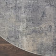 thumbnail image 6 of Nourison Rustic Textures Contemporary Indoor Area Rug Grey/Beige 5'3" x round, 6 of 8