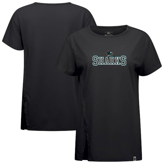 Women's Levelwear Black San Jose Sharks Influx Journey T-Shirt