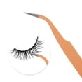 thumbnail image 4 of Unique Bargains 1 Pc Durable Eyelashes Tweezers for Bathroom Orange Stainless Steel, 4 of 6