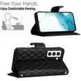 thumbnail image 6 of for Samsung Galaxy S23 Wallet Case, Elegant Card Holder Cash Slot PU Leather Kickstand Shoulder Strap Shockproof Protective Flip Women Girls Case Cover for Samsung Galaxy S23, Black, 6 of 6
