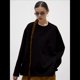 thumbnail image 5 of Camisetas de Larga Extragrandes para Mujer 2025, Camisetas Básicas de Cuello Redondo, Tops de Otoño, Ropa Informal de Entrenamiento Y2K Negro L, 5 of 9