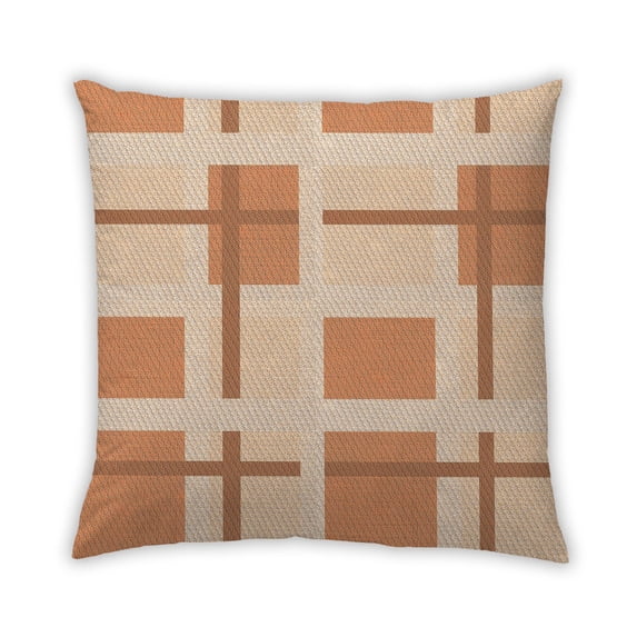 Ahgly Company Outdoor Square Contemporary Throw Pillow, 18 inch by 18 inch