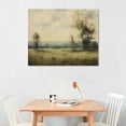 thumbnail image 2 of GOSMITH  Framed Canvas Wall Art Vast Grassland Landscape Canvas Painting Wall Decor Vintage Wall Art for Living Room Bedroom Bathroom Office Decor, 2 of 4