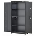 thumbnail image 4 of Muscle Rack Heavy-Duty Welded Steel Garage Storage Cabinet, Matte Black, 4 of 4