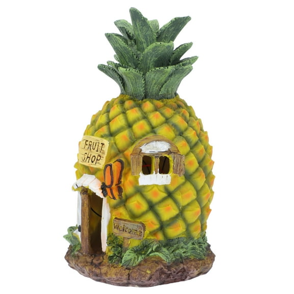 Soimiss Garden House Figurine Decor Yellow Pineapple 1Pcs